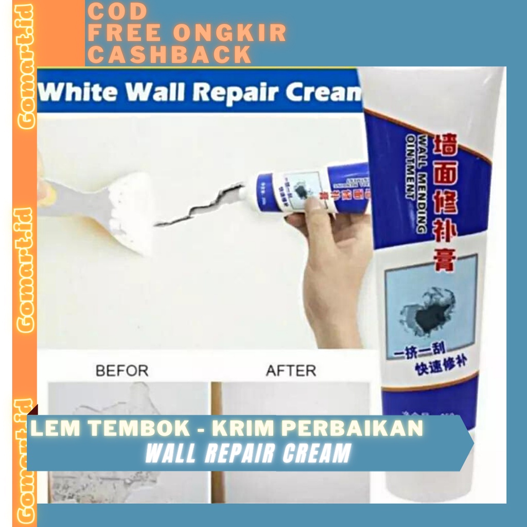 Lem Tembok - Krim Perbaikan Tembok Dindin Retak - Wall Repair Cream