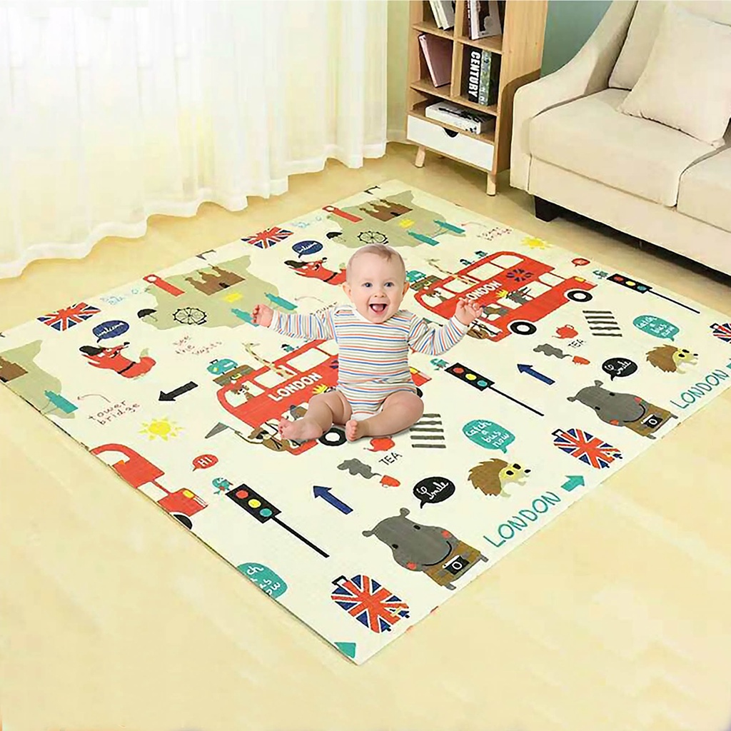 Baby Playmat Premium / Tikar Lantai Bayi / Matras Anak Bayi Nyaman Import-1