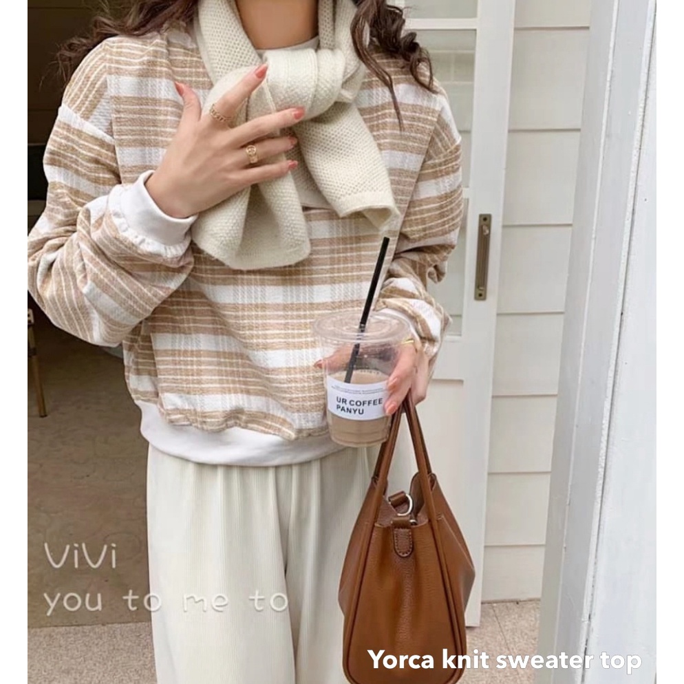 Yorca knit sweater top - Thejanclothes