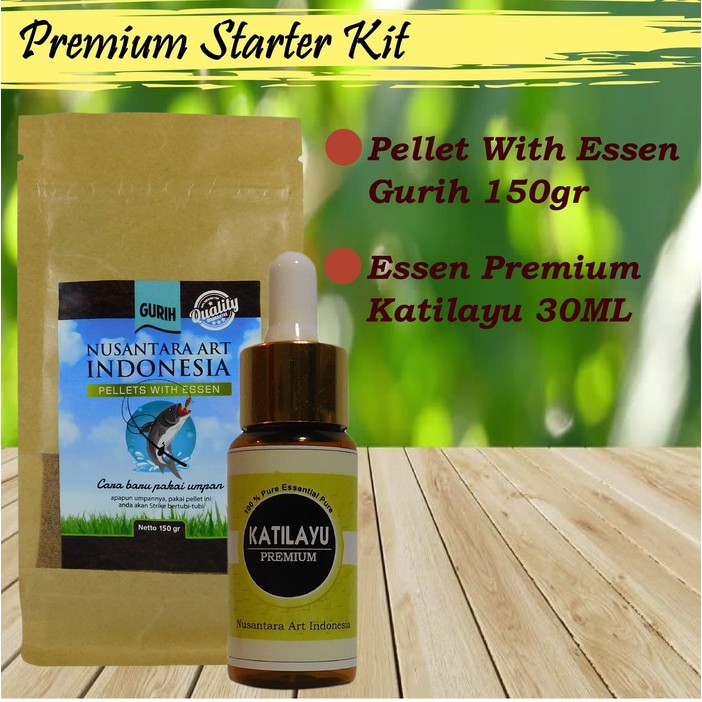 Essen Getah Katilayu Premium 30ml & Umpan Pancing Ikan Tombro Pellets With Essen Varian Gurih