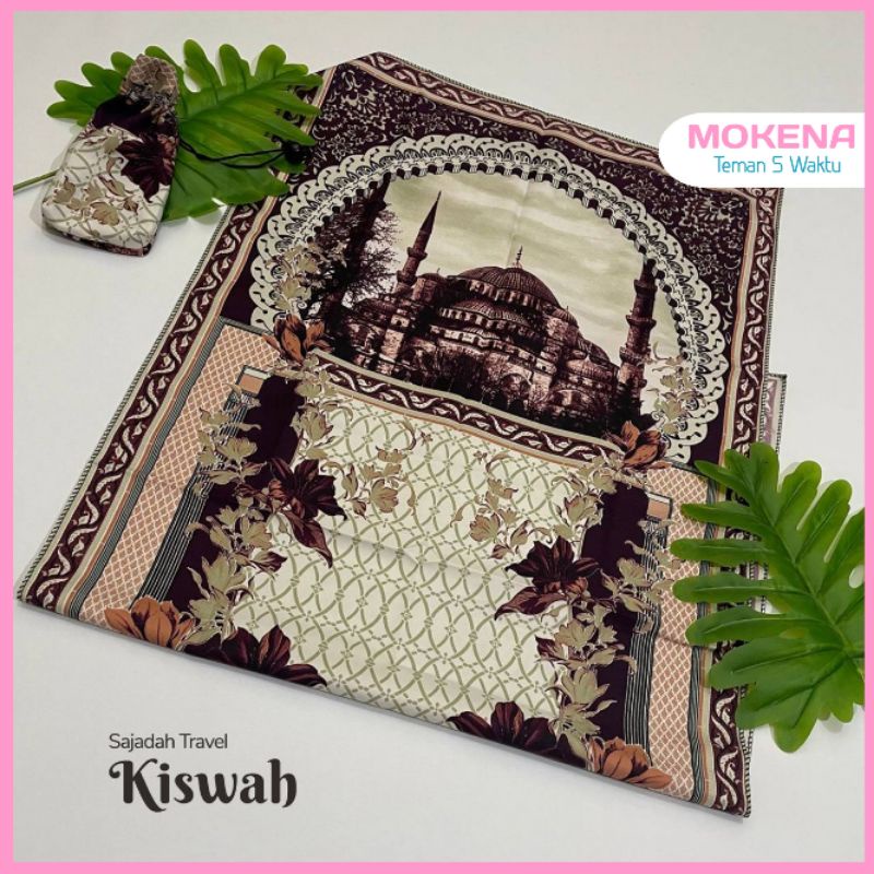 Sajadah Sajadah Travel Kiswah Traveling Saku Lipat Portable Anti Air  Anti Geser  Anti Covid Motif Modern