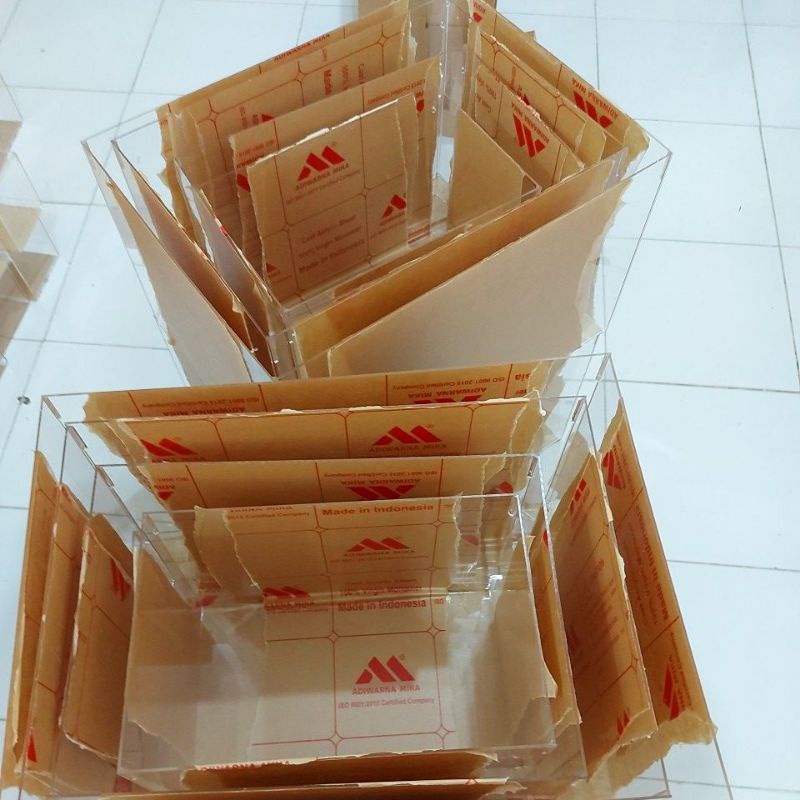 Kotak Akrilik Seserahan, Mahar, Bridemaids Akrilik 4 pcs atau 1 set