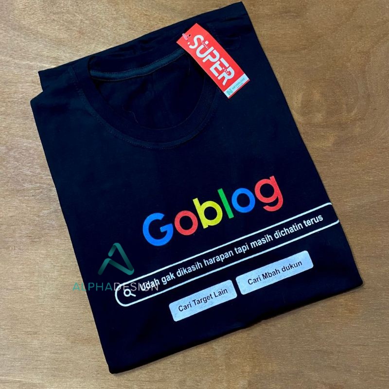 [TERMURAH] Kaos Goblog Parodi Plesetan Google T-shirt Distro Kekinian Baru Baju Dewasa Pria