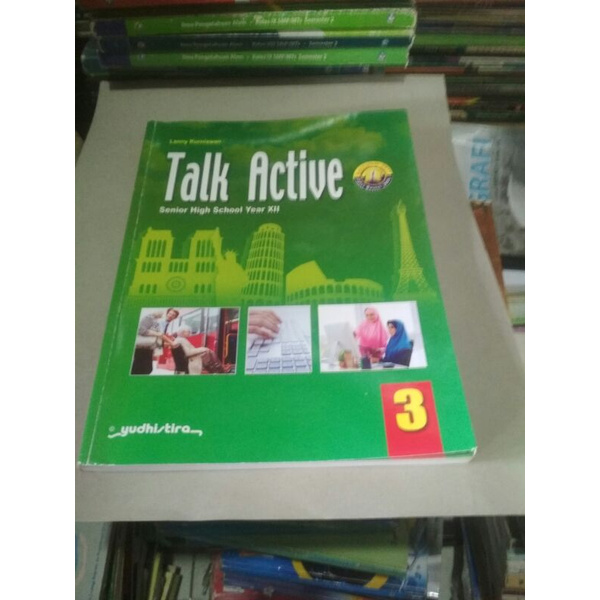 buku bahasa Inggris( talk active) SMA kelas 3-12 penerbit Yudhistira