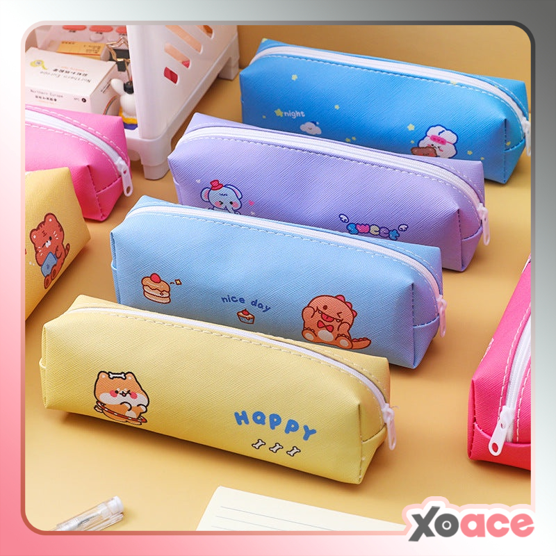 

Tempat Pensil Resleting Karakter Hewan Lucu Animal Zipper Pencil Box DCA0716