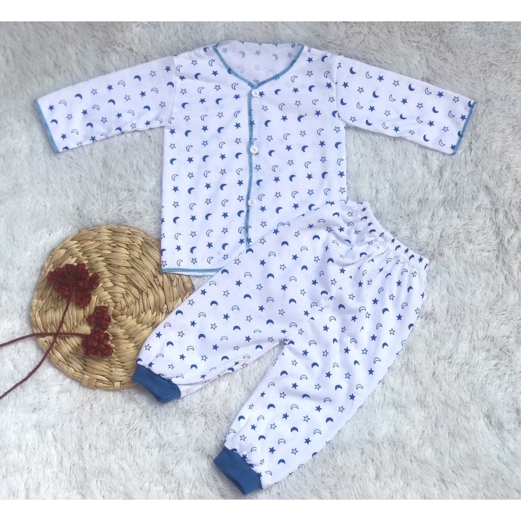 [ST.PJB001] Setelan Baju Bayi Tangan Panjang Setelan Bayi Newborn Motif Umur 0 - 6 Bulan