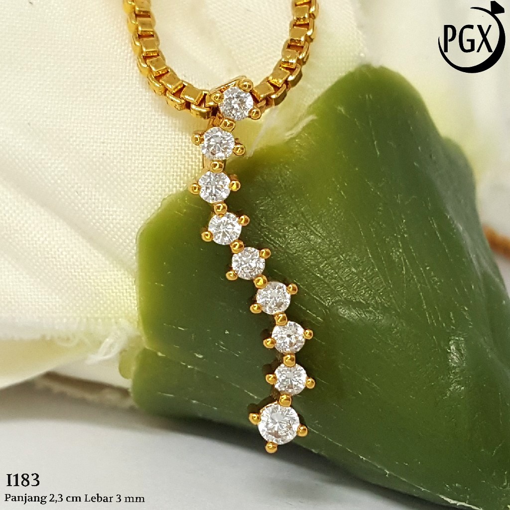 PGX Liontin Kalung Xuping Wanita Perhiasan Lapis Emas Aksesoris Fashion - I183