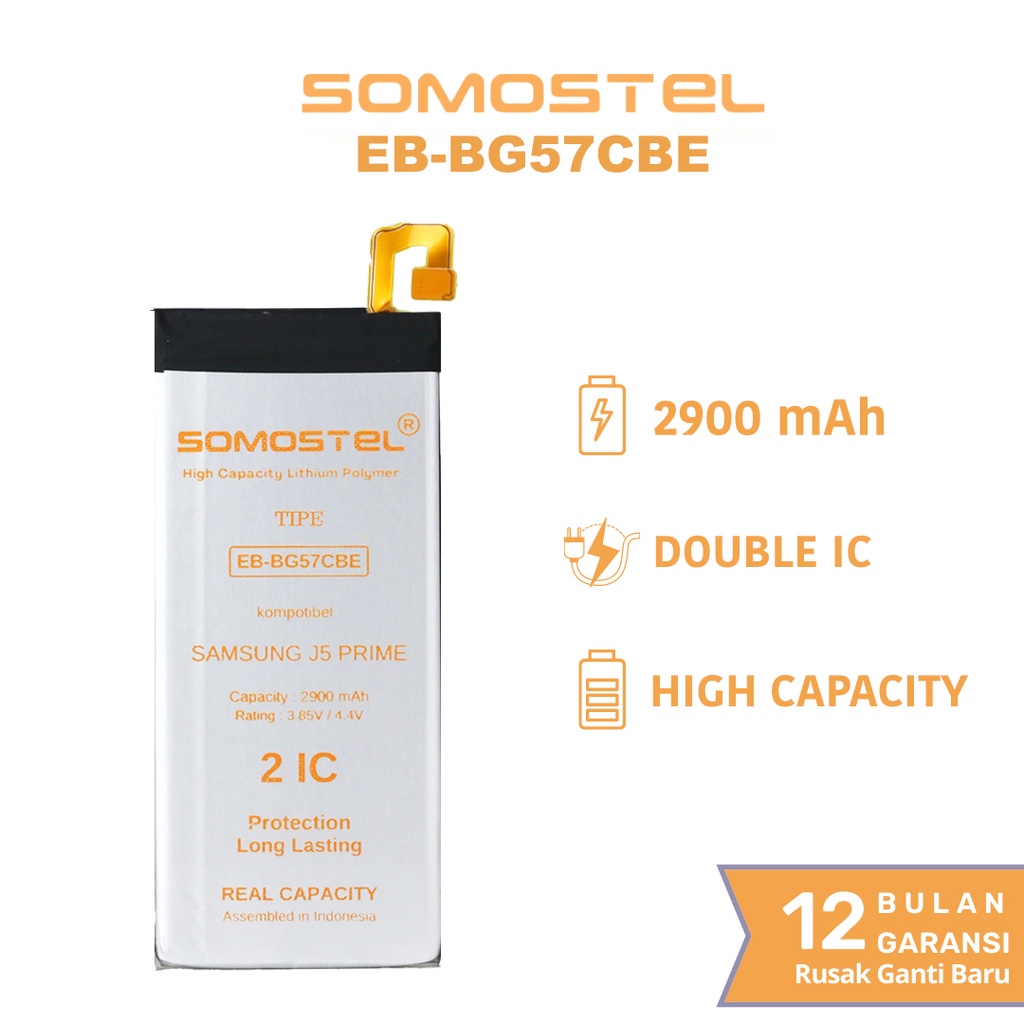 Somostel - EB BG57CBE Samsung J5 Prime Batre Batrai Baterai