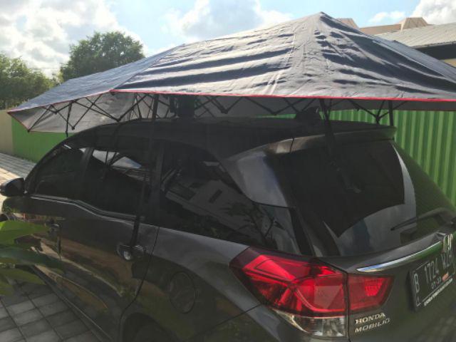 Car Umbrella Tenda Payung Mobil Atap Pelindung Penjaga Suhu Portabel Otomatis Remot