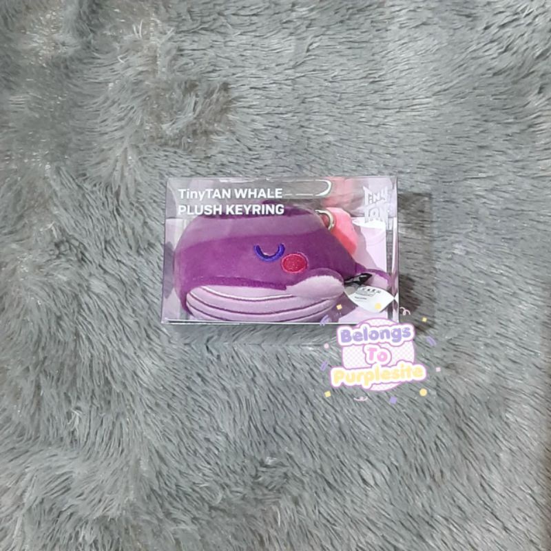 BTS TinyTan Purple Whale Keyring