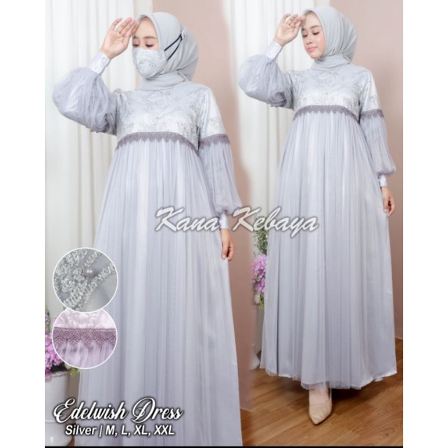 Gamis tile kombinasi