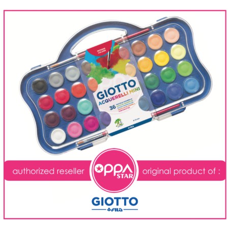 

Giotto Acquerelli mini set 36 warna Cat Air Watercolors block
