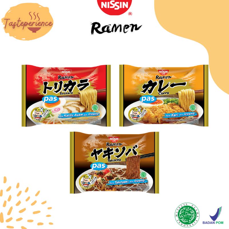 Jual Nissin Ramen Instant Porsi Pas Mie Goreng Mie Kuah Halal All