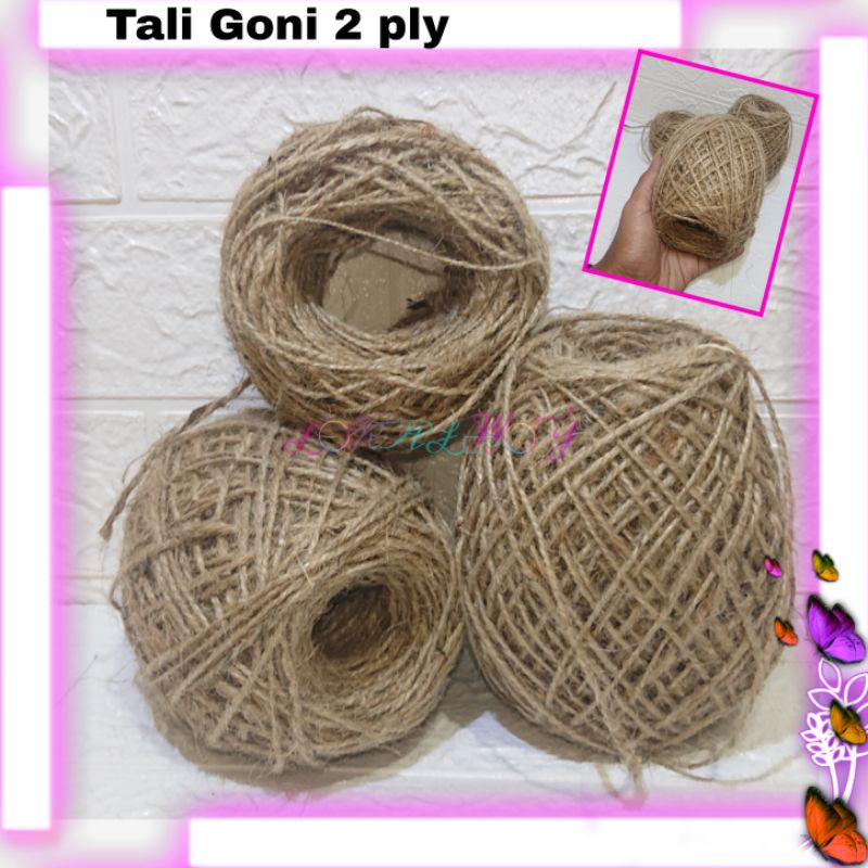 

Tali Goni 2 ply / Tali Rami 2 ply untuk Tali Besek Bambu