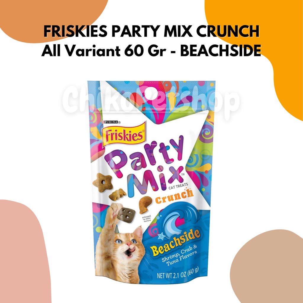 FRISKIES PARTY MIX All Variant Cat Food Makanan Kucing Friskis Pouch 60 Gr