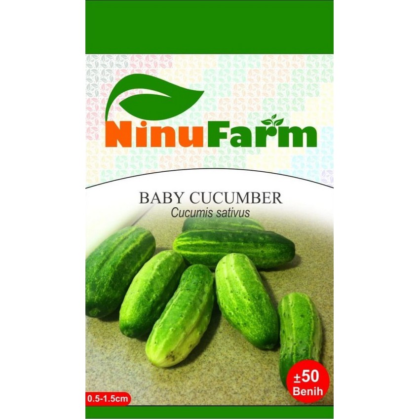 BIBIT TIMUN BABY / BABY TIMUN MINI / BABY CUCUMBER / NINUFARM / KEMASAN ASLI PABRIK
