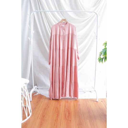 Solji midi dress katun twill