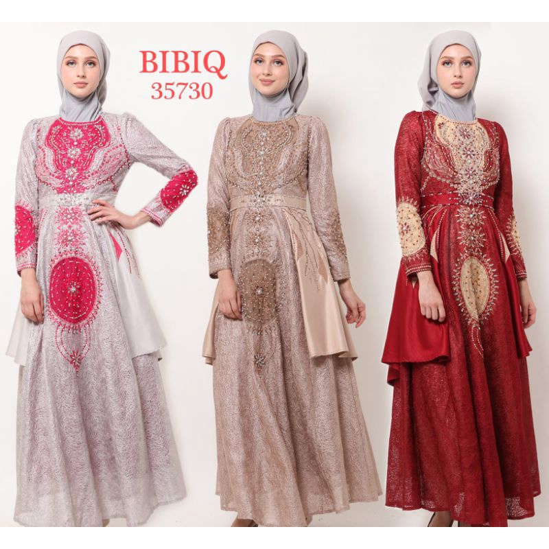 Bibiq 35730 Gamis Dress Muslim Fashion Muslim