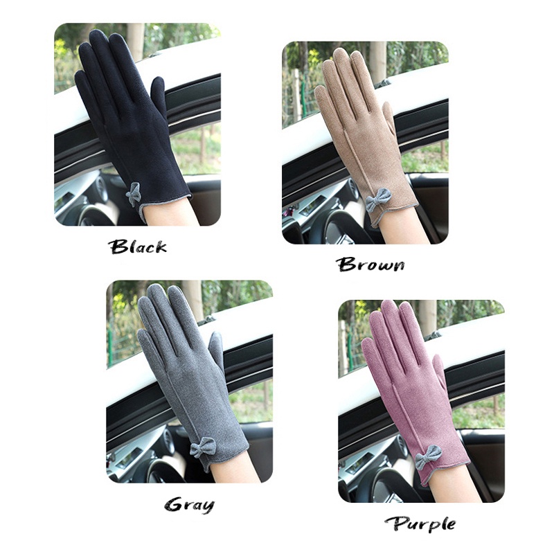 Sarung Tangan Wanita Simple Elegan Finger Touchscreen Korean Version / Sarung Tangan Cewek Lucu