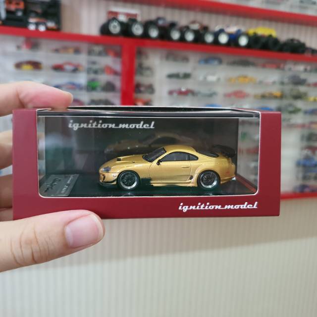 diecast ignition model toyota supra skala 64 gold