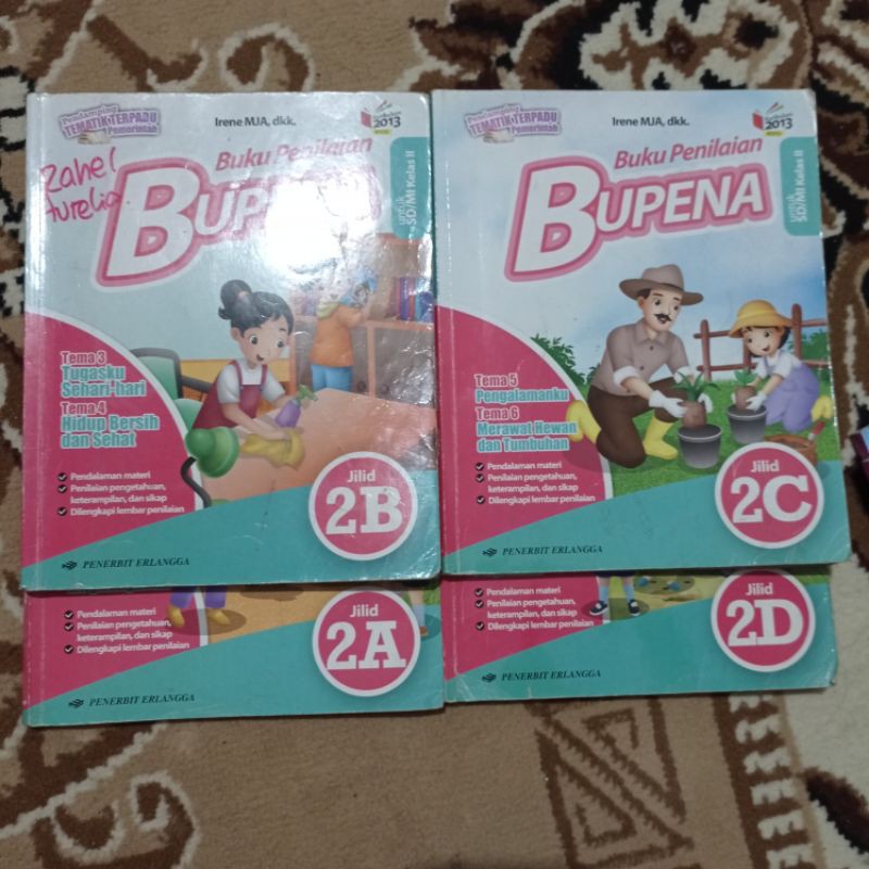 buku bekas kurikulum 2013 edisi revisi BUPENA KELAS 2 SD ERLANGGA