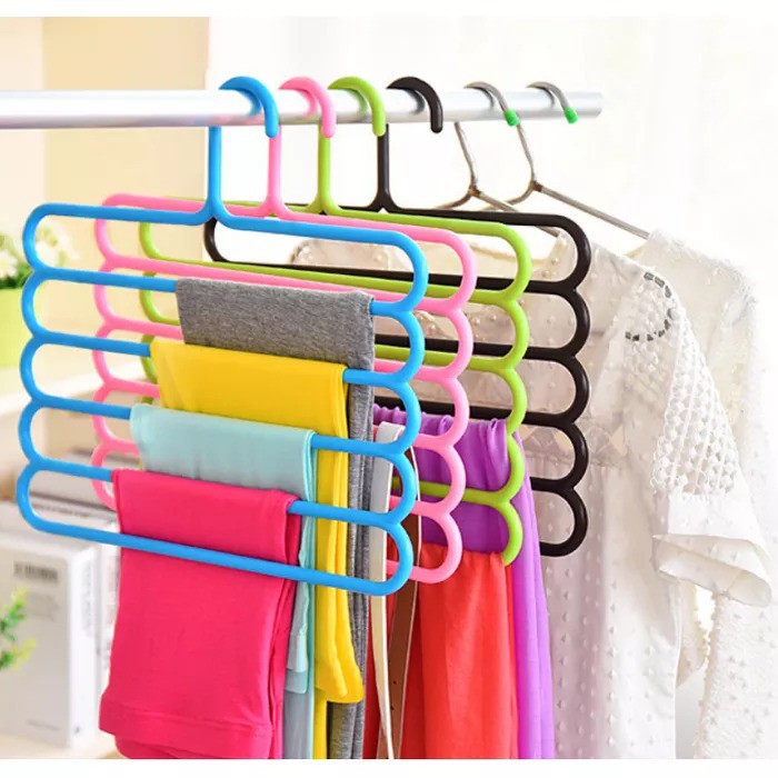 Gantungan Hanger Pakaian 5 In1 Gantungan Multifungsi Hanger Baju