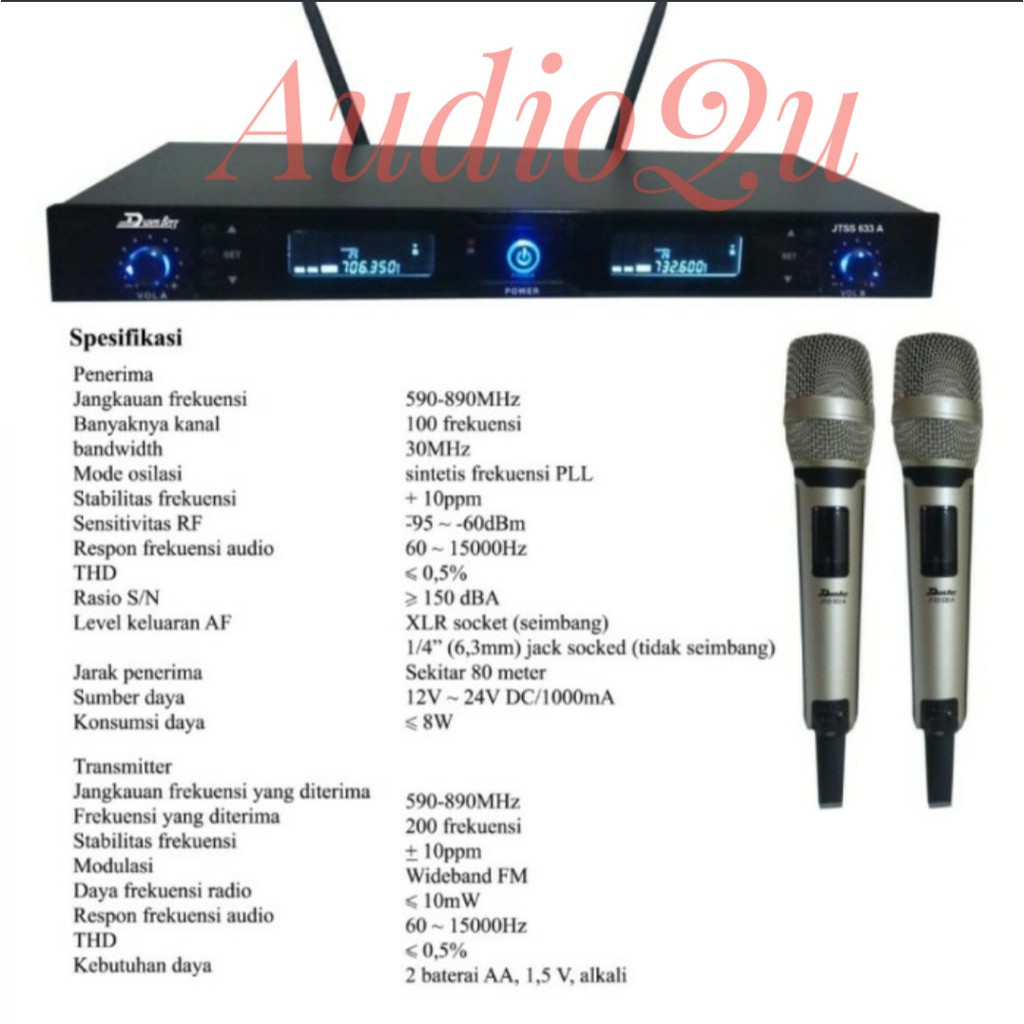 MICROPHONE WIRELESS DUSEN BERG JTSS 633 A / JTSS 633A