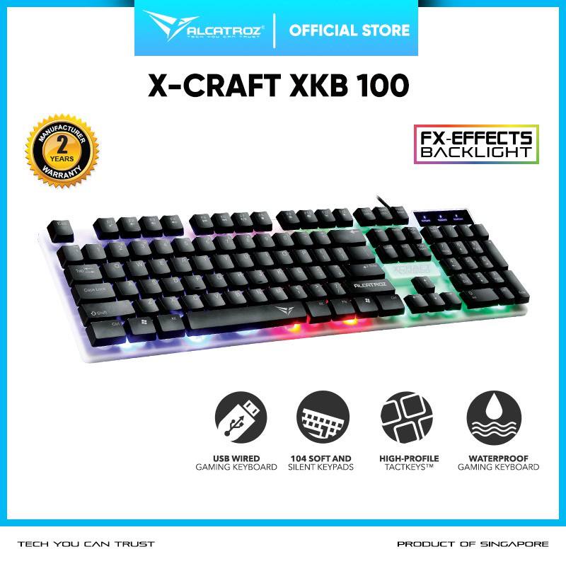 TGM - 1 SET Keyboard Gaming with Mouse Alcatroz X-Craft XKB-100 Spill Proof with 9 Backlight Effect