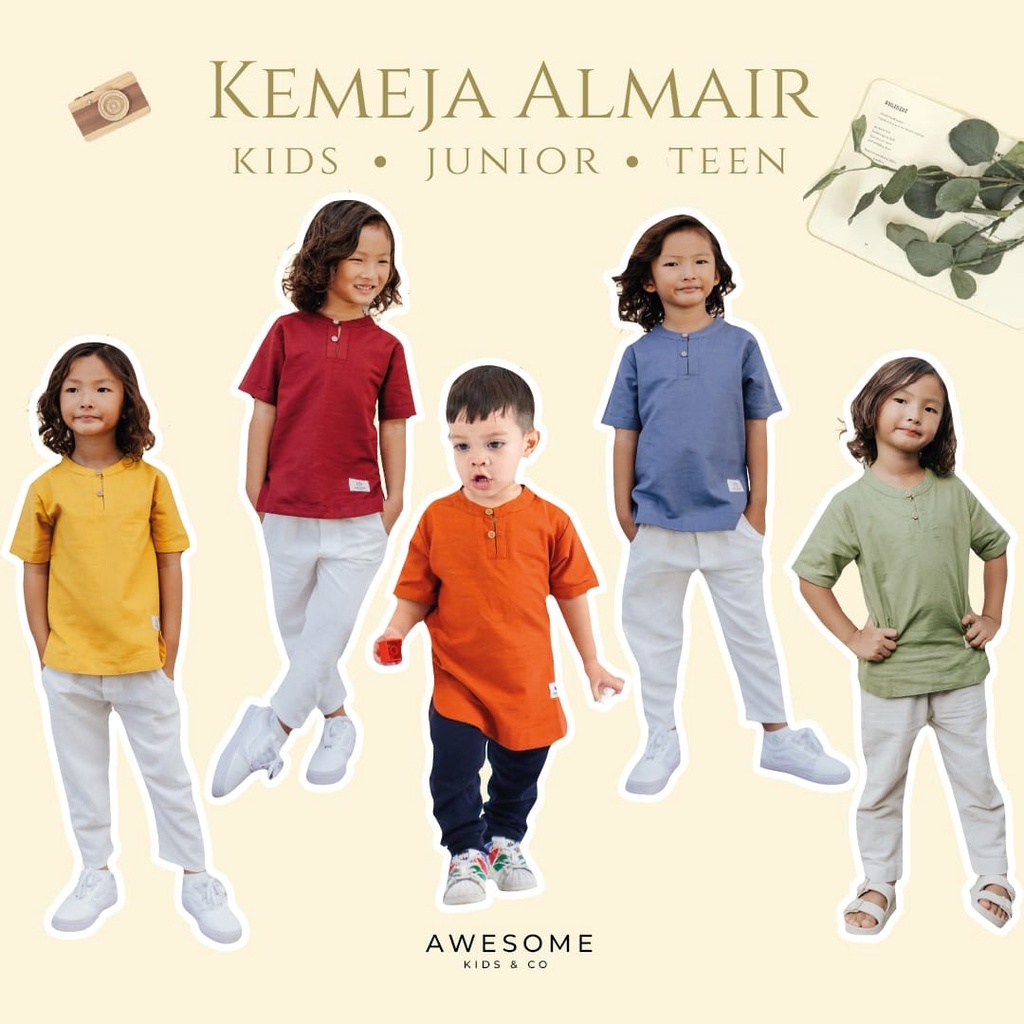 KEMEJA KOKO (KEMKO) | BAJU KOKO ALMAIR by Awesome kids | DUO KRUCILS