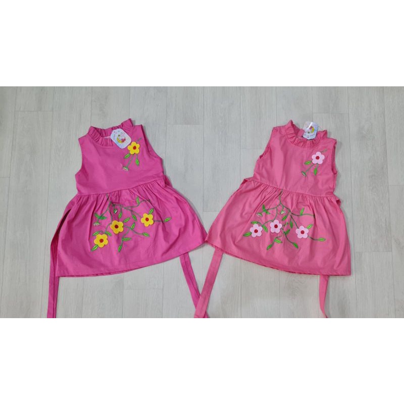 baju bayi perempuan dress bunga baby girl jsb8