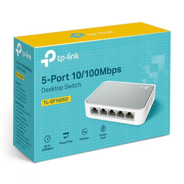 TP-LINK TL-SF1005D 5 Port 10/100Mbps Desktop Switch