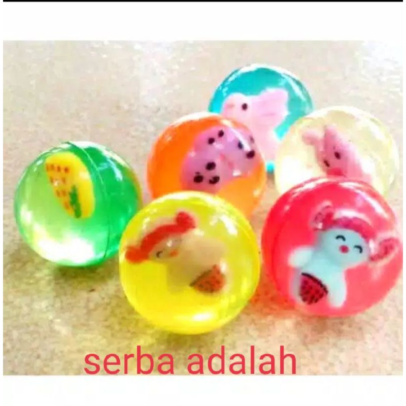 bola bekel mainan/bola bekel karet/mainan bekel