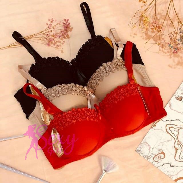 BH BRA AA752 (32A-38A) half cup - push up - brukat - kawat