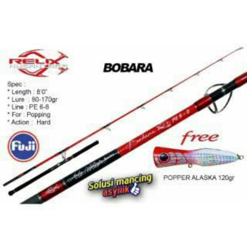 Rod Alat Pancing Murah Joran Relix Nusantara Bobara Pe 6-8