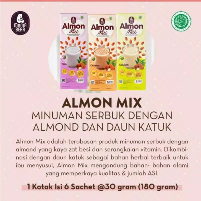 Makassar ! Mama Bear Almon Mix Pelancarr ASI Booster