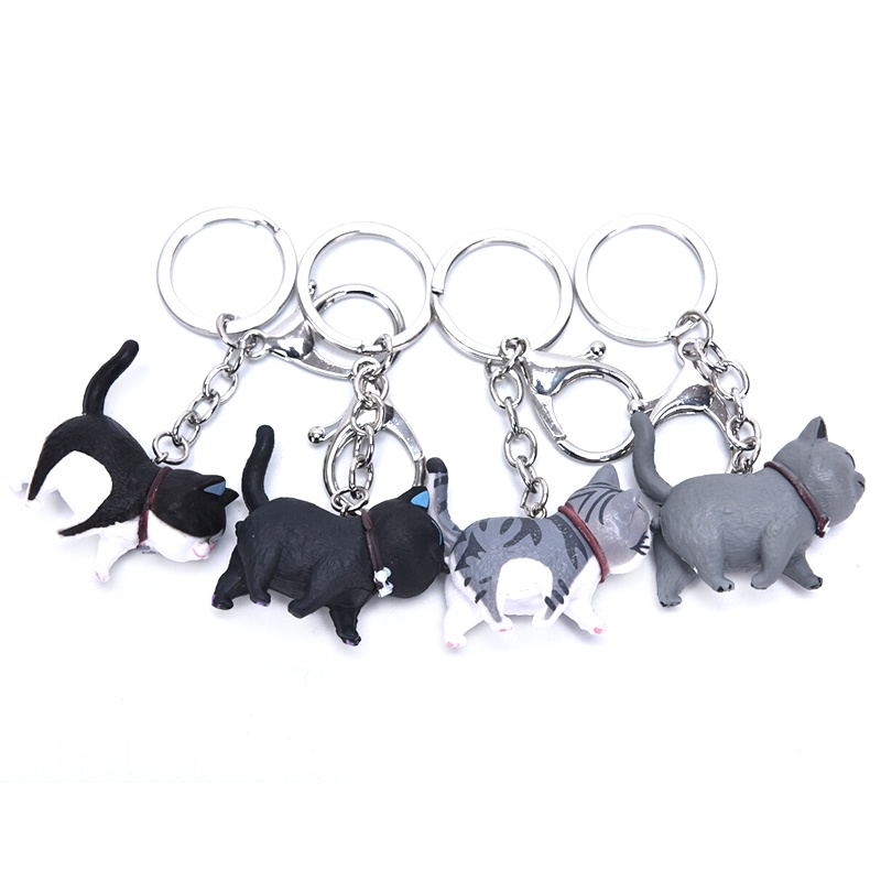 # Kaos T-Shirt Wanita Lengan Pendek Motif Print #Gantungan Kunci Bentuk Kucing Lucu Untuk Anak