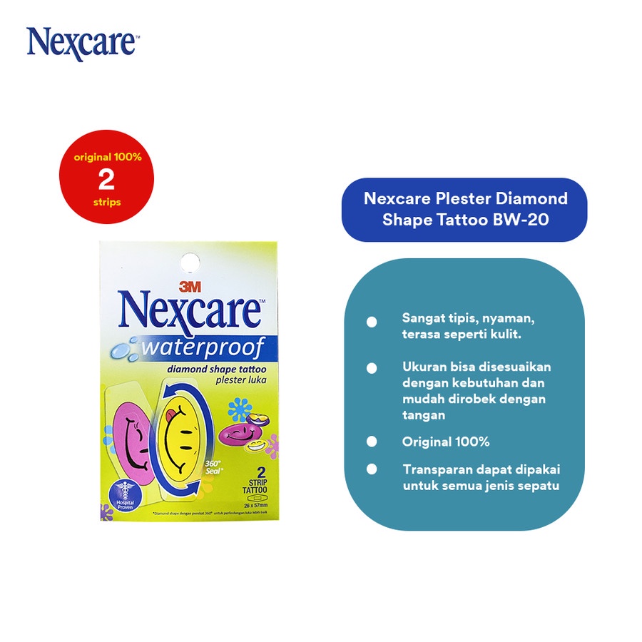 Jual Nexcare Waterproof Bandage Tattoo BW-20 - 1 Pack | Shopee Indonesia
