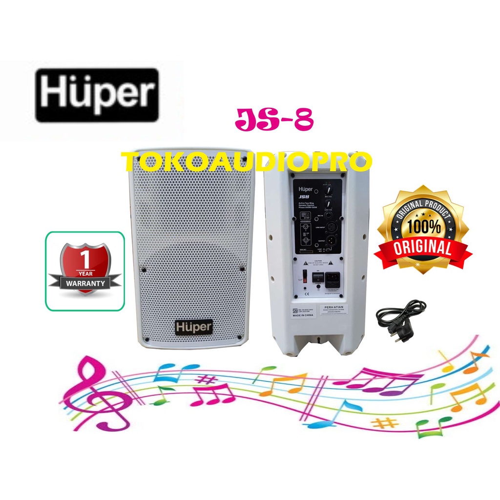 Huper JS8 8 Inch Speaker Aktif