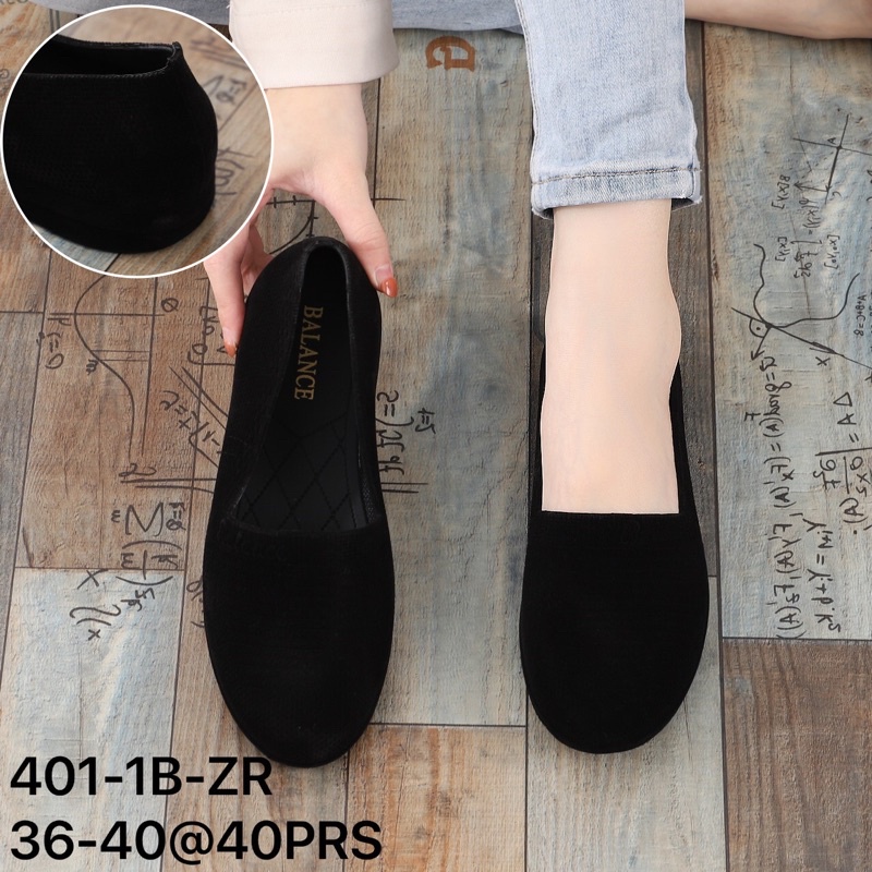 Sepatu Jelly Import Slip On Balance Bludru