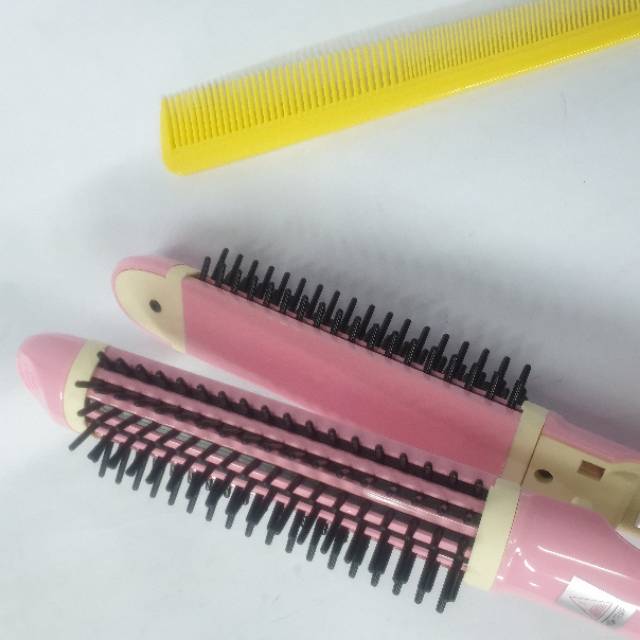 Alat Catok Rambut Sonar sn-0189 Catokan Model Sisir Catok2in1 Curly Keriting dan Rebonding Lurus