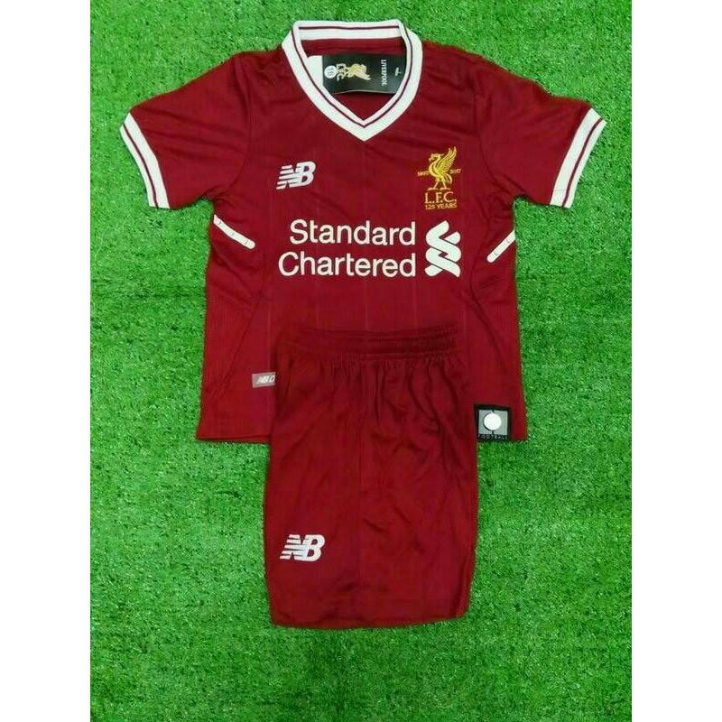 Jersey Kids Liverpool Home 2017/2018 Grade ori Official
