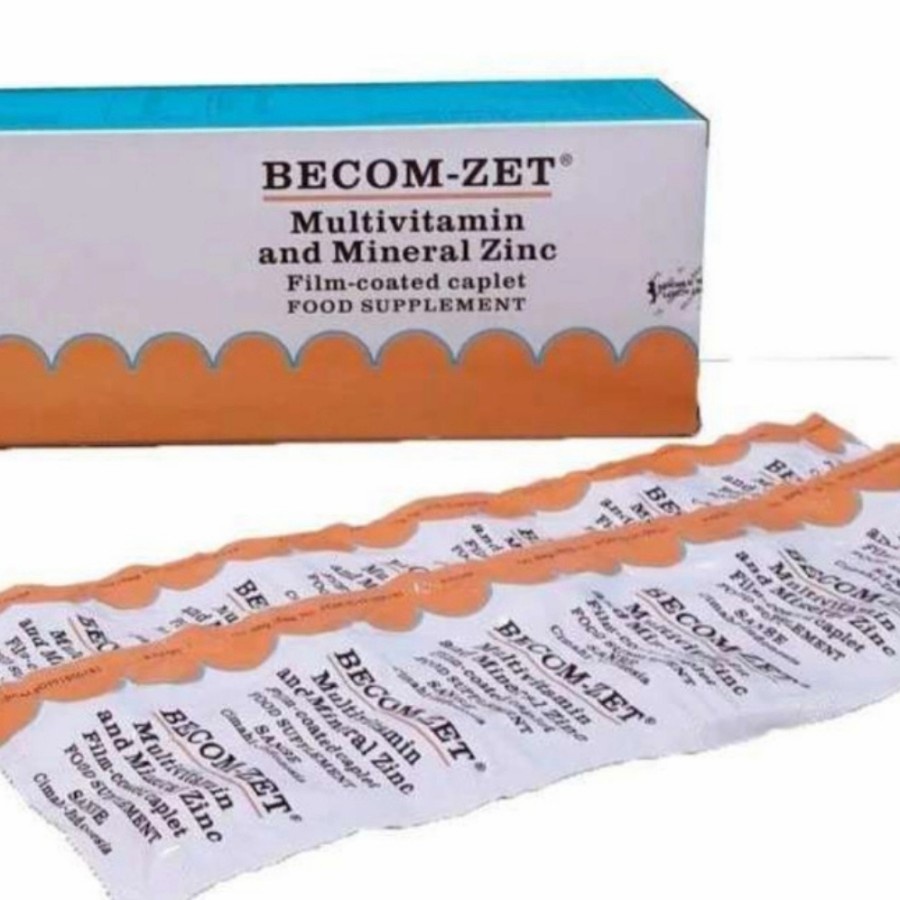 【rPX】Vitamin Becom Zet / BECOM-ZET MULTIVITAMIN MINERAL ZINC 1BOX - 1STRIP - 1 Strip | bexicom z set