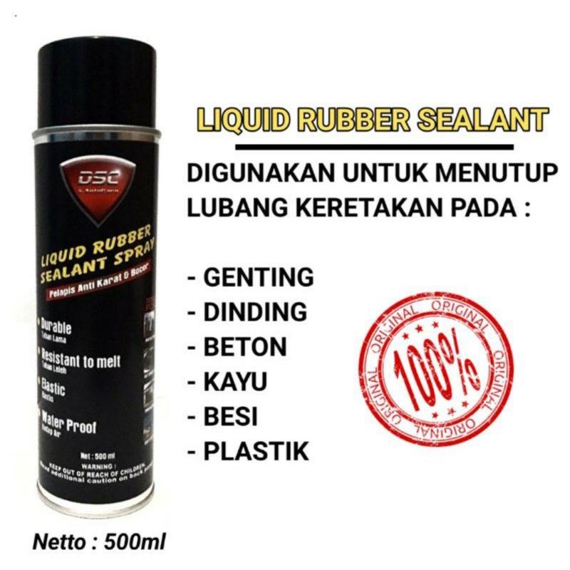 Waterproof Anti Bocor / DSC Liquid Rubber Sealant Spray 500ml /Penambal bocor dinding, genteng, pipa