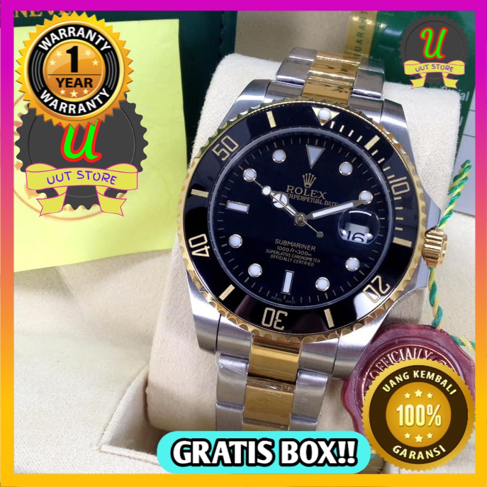 Jam Tangan Pria Rolex Automatic Rolex Automatic ROLEX SUBMARINER RING CERAMIC SAPPHIRE 42MM PREMIUM