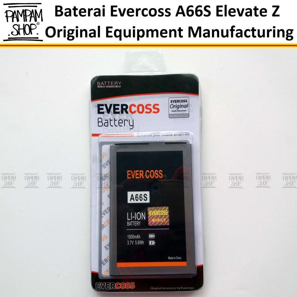 Baterai Evercoss A66S Elevate Z Double Power Original OEM Batre Batrai Cross Evercross HP