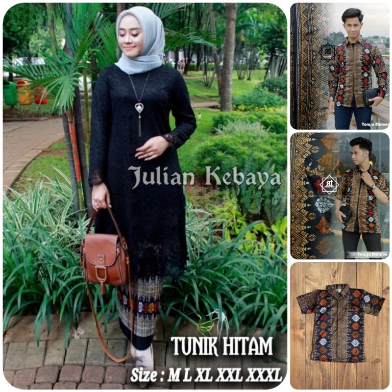 COUPLE KEBAYA BRUKAT / BAJU BATIK COUPLE KEBAYA MODERN / COUPLE BATIK / SET KEBAYA MODERN / TUNIK BR