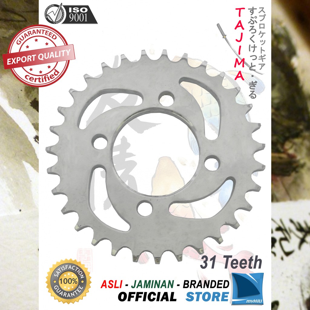 Gigi Tarik 28T ~ 39T SUZUKI RC, Tornado, Crystal Gir Belakang - Rear Sprocket Gear TAJIMA