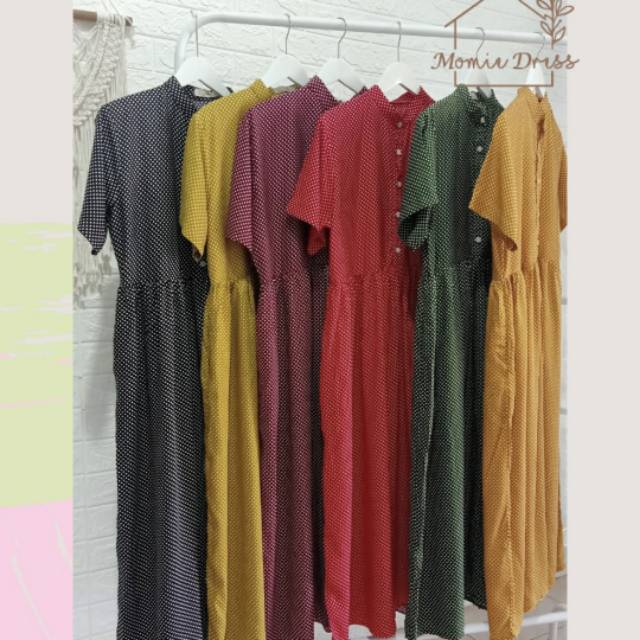 Homedress Mims polkadot/daster babydoll polkadot/daster menyusui polkadot