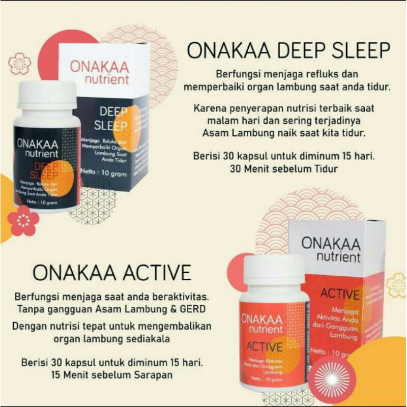 ONAKAA NUTRIENT - Japan Nano Technology Solusi Sakit Maag