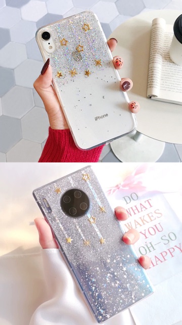 Shooting Star Case iPhone Oppo Vivo Xiaomi Samsung Huawei Realme A12 M31 Narzo Redmi note 8 pro 7 9
